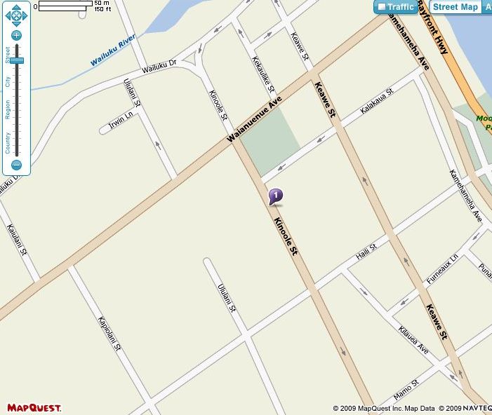 Map of Hawaiian Island Homes Ltd. in Hilo.